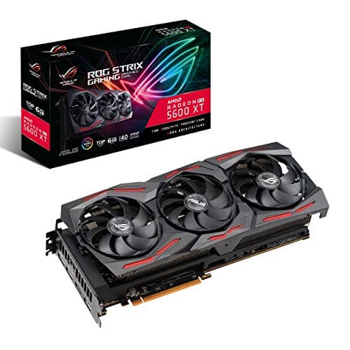 Image of ASUS ROG Strix AMD Radeon RX 5600 XT TOP Edition Gaming Graphics Card (PCIe 4.0, 6GB GDDR6 Memory, HDMI, DisplayPort, 1080p Gaming, Axial-tech Fan Design, Auto-Extreme, Metal Backplate)