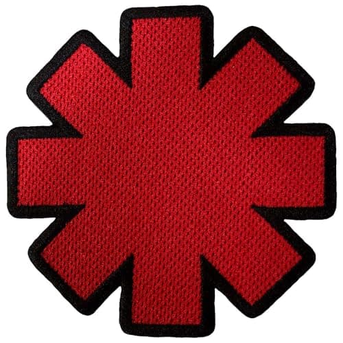 Image of Red Hot Chili Peppers Asterisk Cut-Out Standard Woven Patch One Size