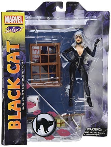 Image of Marvel Select Black Cat: Special Collector Edition Action Figure With Highly Detailed Base
