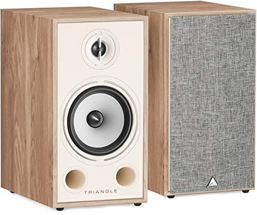 Image of Triangle - BOREA BR03 Hi-Fi Bookshelf Speakers - Power handling 100W - Output 90 dB/W/m - Versatile Music and Home Cinema - 206 x 380 x 314 mm - Light Oak (Pair)