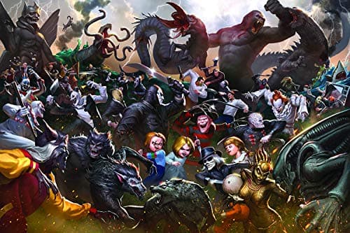Image of Fright Fight Horror Movie Villain Inspired 1000 Piece Jigsaw Puzzle