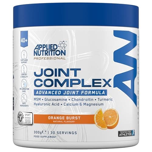 Image of Applied Nutrition Joint Complex for Over 40s | Glucosamine, Chondroitin, MSM, Turmeric, Pea & Hyaluronic Acid | Informed Sport – Orange Burst (300g – 30 Servings)