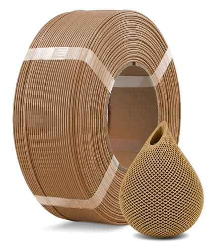 Image of OVERTURE Refill PLA Filament 1.75mm 1kg, PLA 3D Printer Filament, 1kg (2.2lb) Refilament for Bambu Lab Reusable Spool, Accuracy +/- 0.02mm, Fit Most FDM 3D Printers (Brown)