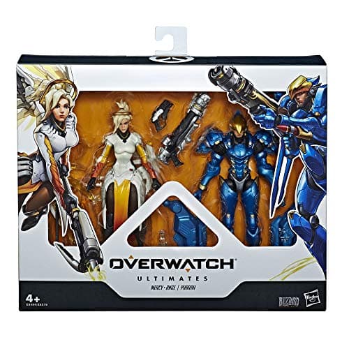 Image of Overwatch Ultimates Series Pharah and Mercy Dual Pack 6 Inch Scale Collectible Action Figures with Accessories, Blizzard Video Game Characters, E6494ES0