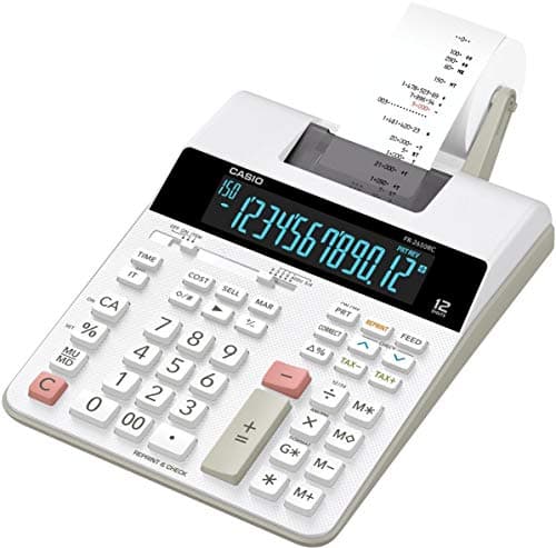 Image of Casio FR-2650RC Desktop Calculator 12-Digit LCD DIGITRON Screen, gray