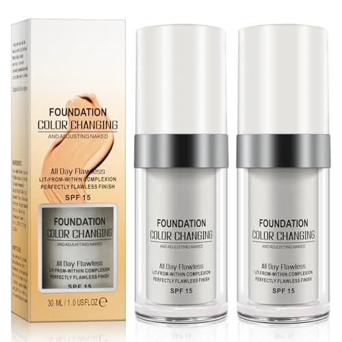 Image of 2PC Spf15 TLM HD Full Coverage Foundation Moisturizer All Day Flawless Concealer Magic Cream Color Changing Foundation Liquid