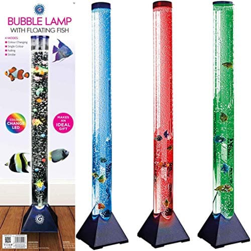 Image of Vivo Technologies 90cm Colour LED Bubble Water Fish Tank Lamp Tube Mood Light - Colour Changing with Realistic Tropical Fish