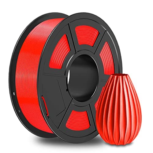 Image of SUNLU PETG 3D Printer Filament, Strong PETG 3D Printer Filament 1.75mm, Neatly Wound 3D Printing Filament Suit for Most FDM 3D Printers, Dimensional Accuracy ±0.02mm, 1KG Spool(2.2LB), Red