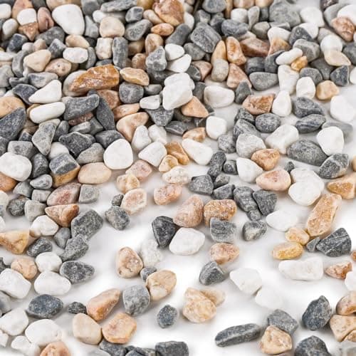 Image of VGOODALL 900g Gravel Pebbles Mixed Colour, 2LB Natural Decorative Pebbles Succulents for Vases Plants Rocks Aquarium Gravel Top Dressing Outdoor Decorative Rocks