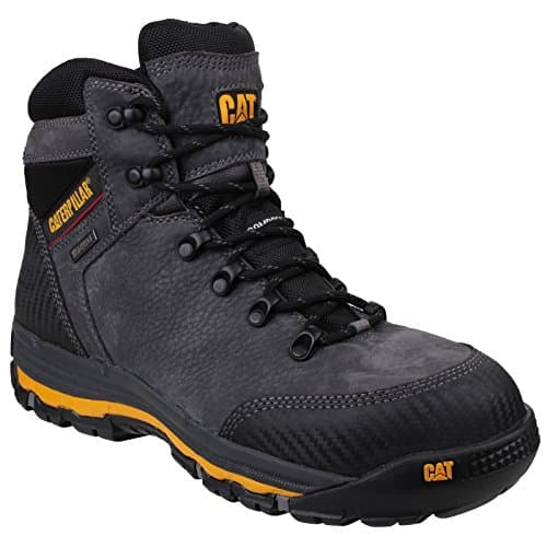 Image of Caterpillar Men's MUNISING 6" CT S3 Ankle Boots, Grey, 10 UK