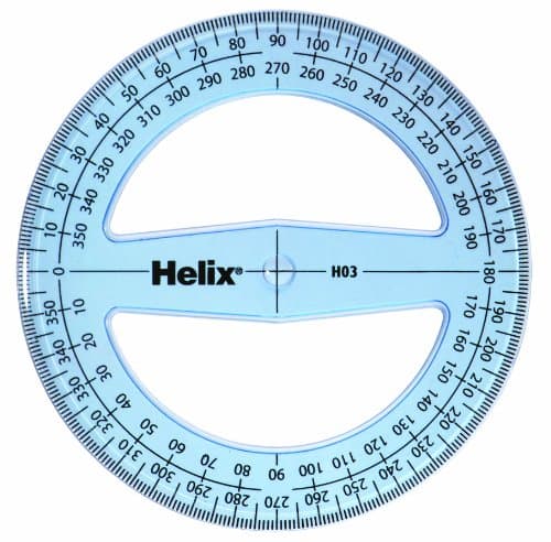 Image of Helix 10cm 360 degree Protractor (Box of 50)