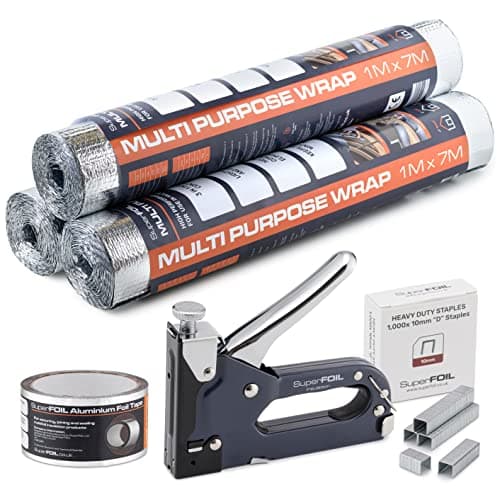 Image of SuperFOIL The Shed Insulation Kit - Foil Multi Purpose Wrap and Fixings 21sqm