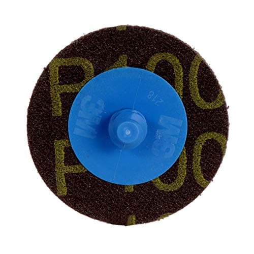 Image of 3M Roloc Disc 361F TR, Cloth, Aluminum Oxide, Dry/Wet, 1" Diameter, P100 Grit (Pack of 50)