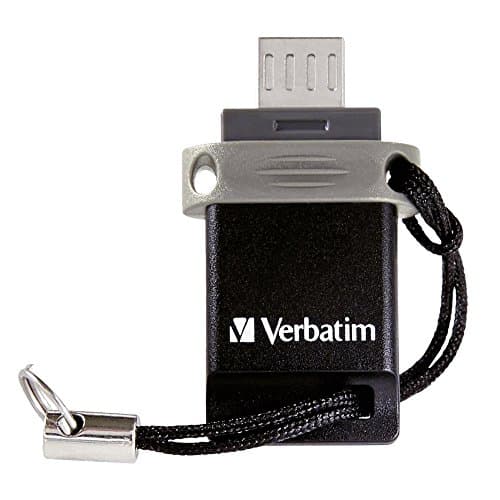Image of Verbatim 2 in 1 Dual USB Stick OTG USB 2.0 and Micro USB - 16GB - USB memory stick - for Laptop Notebook Ultrabook Smartphone Tablet - USB 2.0 Stick - data stick - black