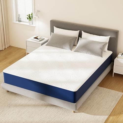 Image of PurrJoys 4FT6 Double Mattresses – 25cm Medium Firm Support, Pressure Relief, Breathable Cover, Motion Isolation & Edge Support, OEKO-TEX® Certified, 135x190cm– Gel Infused