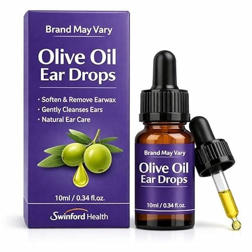 Image of Extra Virgin Olive Oil Ear Drops 10ml, Gently softens & removes Earwax