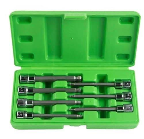 Image of DSD TOOLS 7PC 3/8″ Drive Ball End Hex Bit Socket Set DS1221 | Long Reach 110mm | 3–10mm Ball-End Allen Hex Sockets | Professional Automotive & Workshop Tool Set