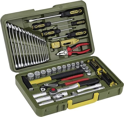 Image of Proxxon 23650 Automotive/Universal Tool Set, 0 V, Multi-Colour, Set of 47 Piece