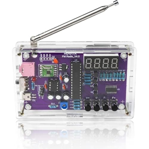 Image of FM Radio Kit Soldering Practice Kits, DIY Electronic Project Kit FM 87-108MHz with 2 Power Modes EK1989, Soldering Learning and Teaching for Beginners, Adults, Kids