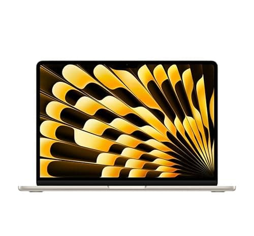 Image of 2024 Apple MacBook Air with Apple M3 Chip with 8CPU & 10GPU (13-inch, 16GB RAM, 512GB SSD Storage) (QWERTY UK) Starlight (Renewed)