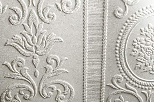 Image of Superfresco Paintable Cameo Stripe White Durable Wallpaper | Paste The Paper | White Textured | Paintable | Eco Friendly