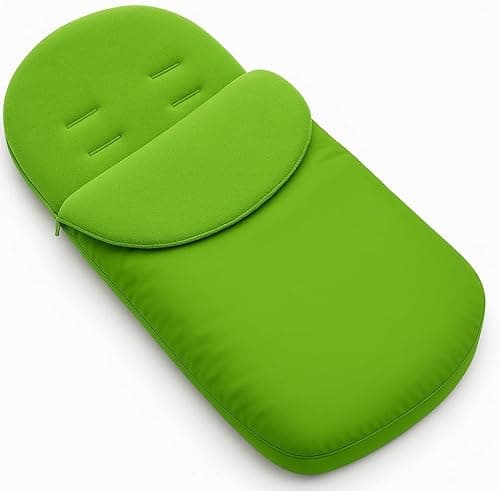 Image of BABYMAM Universal Baby Footmuff for Pushchair & Stroller – Warm Fleece Lining, Water-Resistant, 2-in-1 Cosy Toes, (Plain Green)