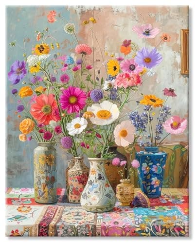 Image of Jigsaw Puzzles for Adults 1000 Vase, 1000 Piece Jigsaw Puzzles for Adults 27.56 X 19.69 Inch Educational Game Decompression Jigsaw Puzzle Suitable for Wall Decoration and Gifts