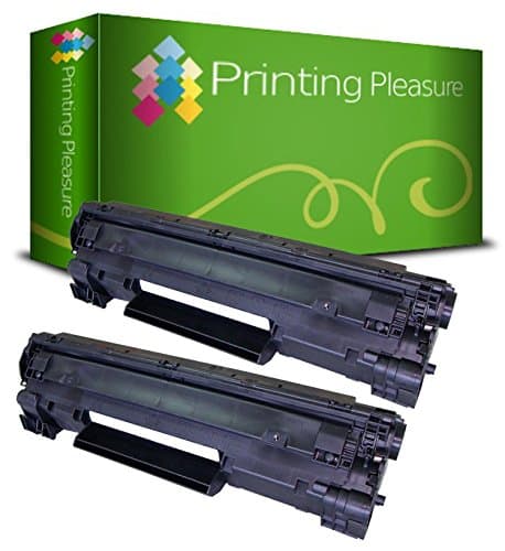 Image of Printing Pleasure 2 Compatible CB435A 35A Toner Cartridges for HP Laserjet P1005 P1006 P1007 P1008 P1009 - Black, High Yield
