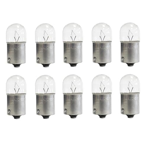 Image of PARLEX 10 For Lucas LLB207 12V 5W Bayonet Light Bulbs Side Indicator Interior Brake Lamp