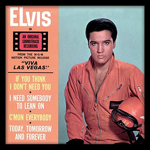 Image of Elvis Presley Viva Las Vegas Framed Classic Album Sleeve Memorabilia, Multi-Colour,12-Inch