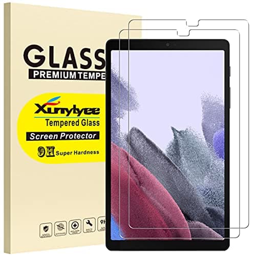 Image of XunyLyee 2 Pack, Screen Protector for Samsung Galaxy Tab A7 Lite 8.7 inch SM-T220/ SM-T225 Bubble Free Tempered Glass Film