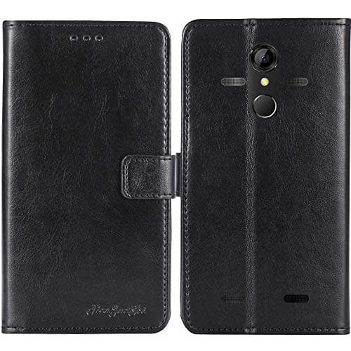 Image of TienJueShi Black Book Stand Premium Retro Business Flip Leather Protector Phone Case For AGM a9 5.99 inch Cover Etui Wallet