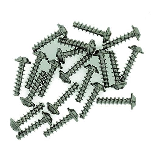 Image of D3 (3mm x 10mm) Pozi Pan Screws for Plastic (Flanged) - Stainless Steel (A2) (Pack of 20)