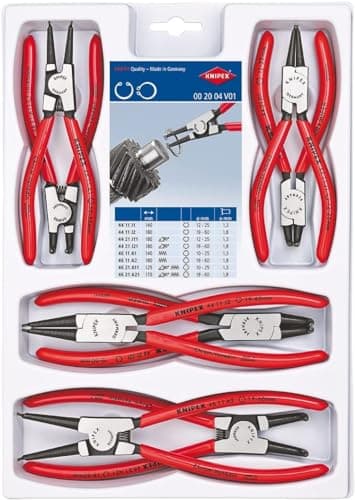 Image of KNIPEX Set of Circlip Pliers 8 Parts, 00 20 04 V01