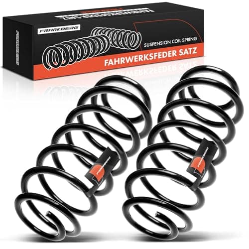 Image of Frankberg 2x Coil Spring Rear axle Compatible with A3 1996-2003 Leon 1999-2006 O.c.t.a.v.i.a I 1996-2010 Golf IV 1997-2004 B,o,r,a 1998-2013 Replace# 1J0511115AK