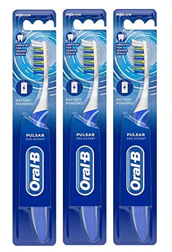 Image of Oral-B Pro Expert Pulsar 35 Toothbrush Medium Pack of 3