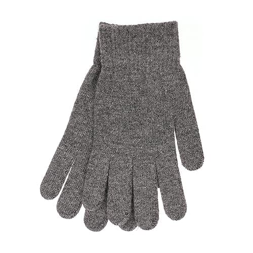 Image of Ladies Undercover Thermal Wool Mix Winter Magic Gloves Black, Navy, Grey or Mustard (Charcoal, One Size)