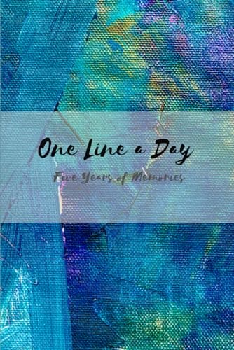 Image of One Line a Day: Five Years of Memories: Blue Canvas | 5 Year Journal, Daily Journal, Yearly Journal, Memory Journal