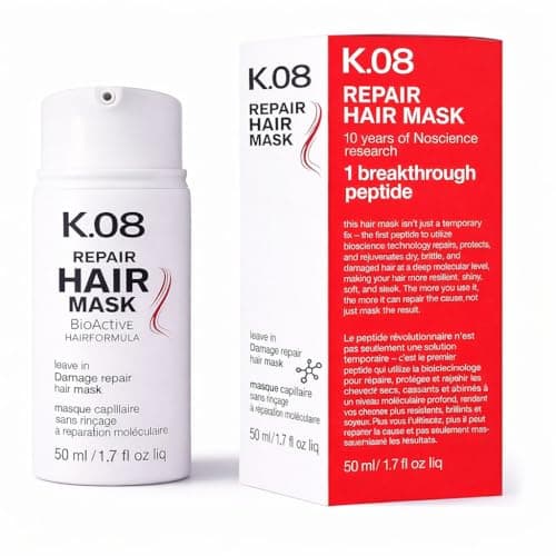 Image of Leave In Hair Mask –50ml Molecular Hair Repair Treatment for Dry & Damaged Hair – Peptide Hair Repair Cream for Bleached, Heat & Chemical Damage – Hair Strengthening Mask for Colour Treated Hair