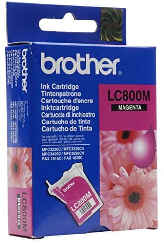 Image of Brother LC800M magenta red ink inkjet print cartridge LC800 LC-800