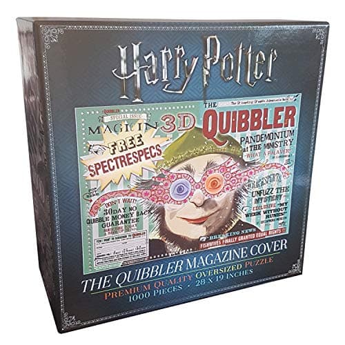 Image of The Noble Collection Harry Potter The Quibbler 1000pc Jigsaw Puzzle - 28 x 19in (71 x 48cm) Oversized Puzzle - Harry Potter Film Set Movie Props Gifts