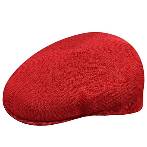 Image of Kangol Men's Tropic 504 Flat Cap, Red (Scarlet), Medium