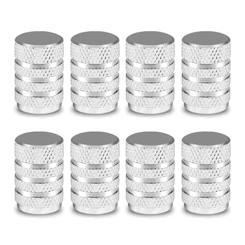 Image of 8 PCS Tyre Valve Caps, Stem Tyre Dust Caps with Seal, Universal Aluminium Tyre Valve Stem Covers Replacement for SUV, Cars, Bikes, Motorbikes, Trucks