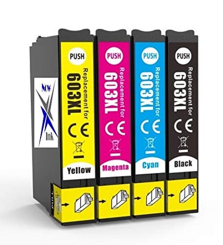 Image of Now Ink Ltd Starfish 603 XL Ink Cartridges Replacement for 603XL. Compatible for Epson 603XL. Workforce WF-2830 WF-2830DWF WF2830 WF2850 WF2835, XP4100 XP2100 XP3100 XP4105 XP2105(FULL SET)