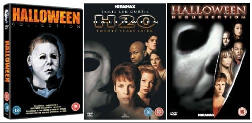 Image of The Complete Halloween 1 - 7 DVD Collection: Halloween / Halloween 2 / Halloween 3: Season of the Witch / Halloween 4:The Return Of Michael Myers / Halloween 5:The Revenge Of Michael Myers / Halloween H20 / Halloween: Resurrection