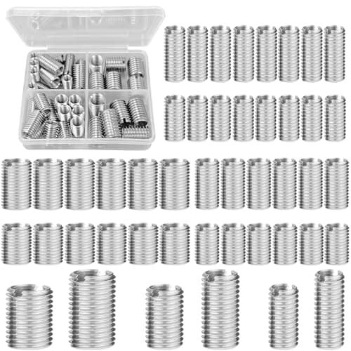 Image of Irenwarl 48pcs Stainless Steel Threaded Insert Nuts, M4-M6/M6-M8/M8-M10, Hex Socket Drive, Reducing Nut, Insert Nut, Furniture