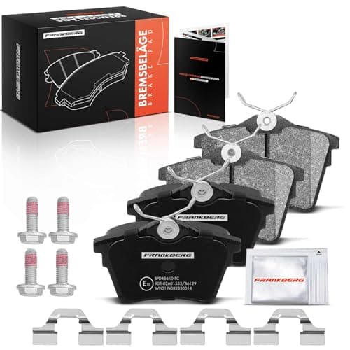 Image of Frankberg Brake Pad Set incl. 4x Pads Rear Compatible with C5 III Break RW 407 SW 6D 6E 407 6D C5 III RD 607 9D 9U Replace# 1617264780