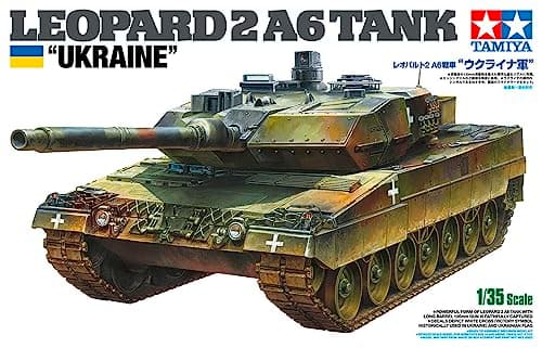 Image of TAMIYA 25207 1:35 BW KPz Leopard 2 A6 (3) Ukr. Model Kit, Plastic Kit, Construction Kit for Assembly, Tank Construction Kit