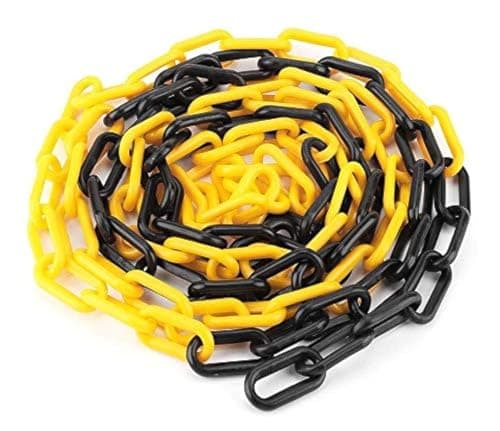 Image of SNS SAFETY LTD Black and Yellow Plastic Chain 6mm 25.0 Meters (82 feet)