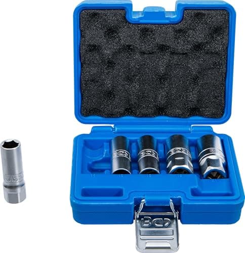 Image of BGS 6641 | Spark Plug Socket Set Hexagon | 12.5 mm (1/2") Drive | 14 - 21 mm | 5 pcs.